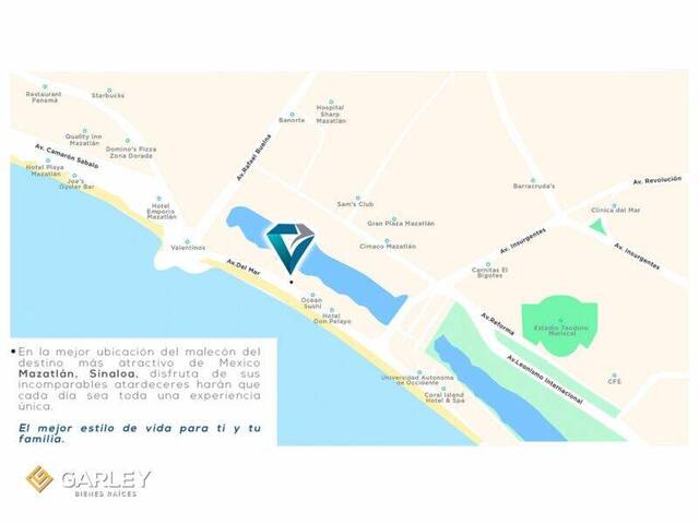 #DV-ID - Departamento para Venta en Mazatlán - SL